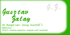 gusztav zalay business card